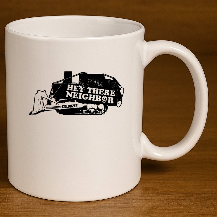 Killdozer Bulldozer 11oz C Handle Ceramic Mug