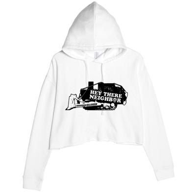 Killdozer Bulldozer Crop Fleece Hoodie