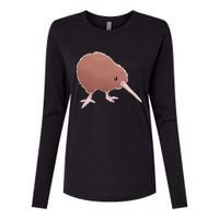 Kiwi Bird Womens Cotton Relaxed Long Sleeve T-Shirt