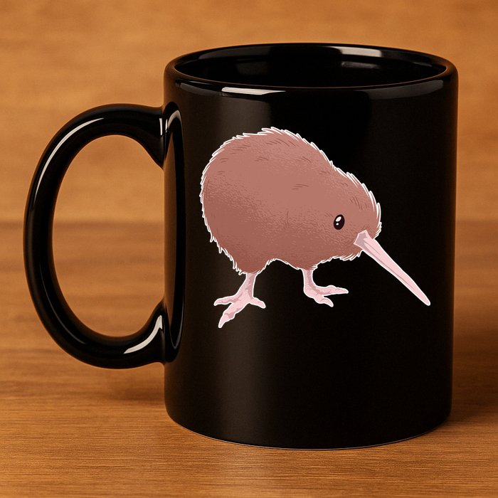 Kiwi Bird 11oz C Handle Ceramic Mug