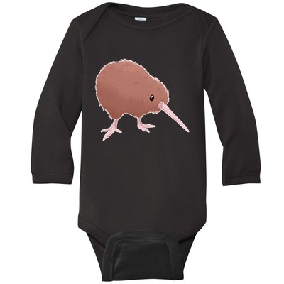 Kiwi Bird Baby Long Sleeve Bodysuit