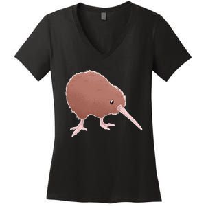 Kiwi Bird Women's V-Neck T-Shirt