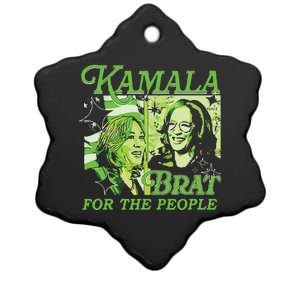 Kamala Brat Ceramic Star Ornament