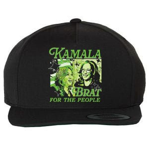 Kamala Brat Wool Snapback Cap