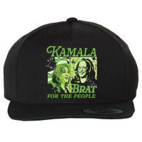 Kamala Brat Wool Snapback Cap