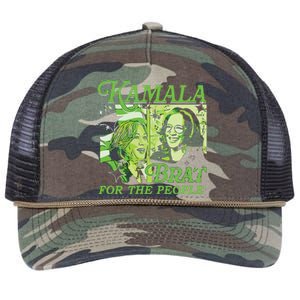 Kamala Brat Retro Rope Trucker Hat Cap