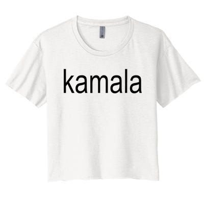 Kamala Brat Kamala Is Brat 2024 Kamala For President Women's Crop Top Tee