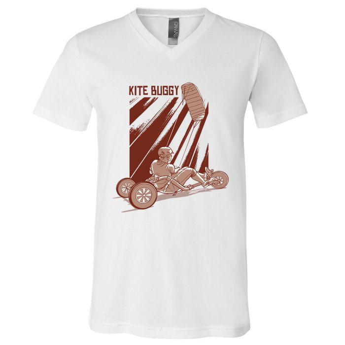 Kite Buggy V-Neck T-Shirt