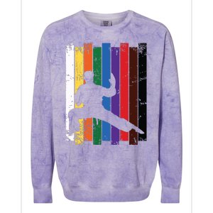 Karate Belt Karate Silhouette T Martial Arts Colorblast Crewneck Sweatshirt