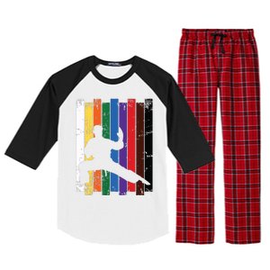 Karate Belt Karate Silhouette T Martial Arts Raglan Sleeve Pajama Set