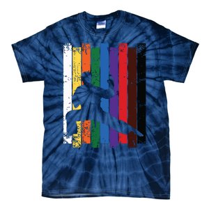 Karate Belt Karate Silhouette T Martial Arts Tie-Dye T-Shirt