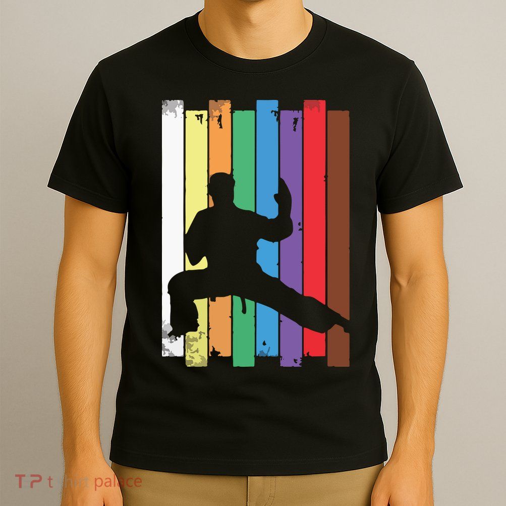 Karate Belt Karate Silhouette Martial Arts T-Shirt