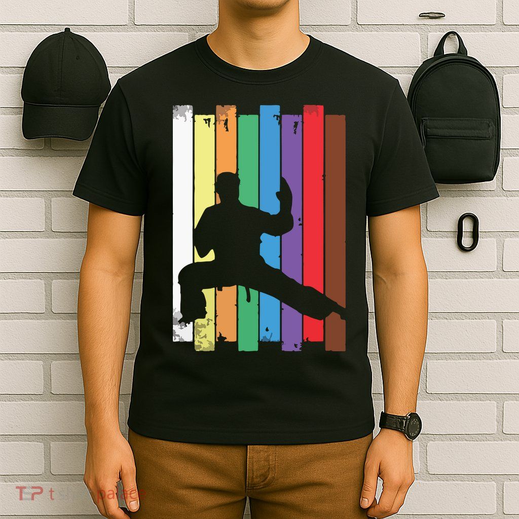 Karate Belt Karate Silhouette Martial Arts T-Shirt