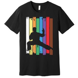 Karate Belt Karate Silhouette Martial Arts Premium T-Shirt