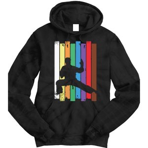 Karate Belt Karate Silhouette Martial Arts Tie Dye Hoodie