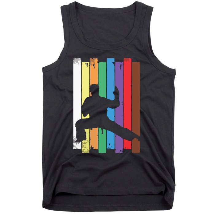 Karate Belt Karate Silhouette Martial Arts Tank Top