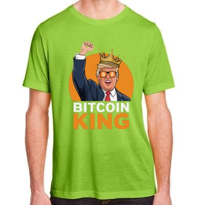 Kawaii Bitcoin King Trump Crypto Shades Bitcoin Evolution Adult ChromaSoft Performance T-Shirt