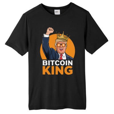 Kawaii Bitcoin King Trump Crypto Shades Bitcoin Evolution Tall Fusion ChromaSoft Performance T-Shirt