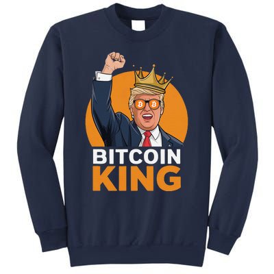 Kawaii Bitcoin King Trump Crypto Shades Bitcoin Evolution Sweatshirt