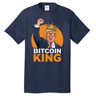 Kawaii Bitcoin King Trump Crypto Shades Bitcoin Evolution Tall T-Shirt