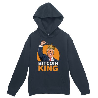 Kawaii Bitcoin King Trump Crypto Shades Bitcoin Evolution Urban Pullover Hoodie