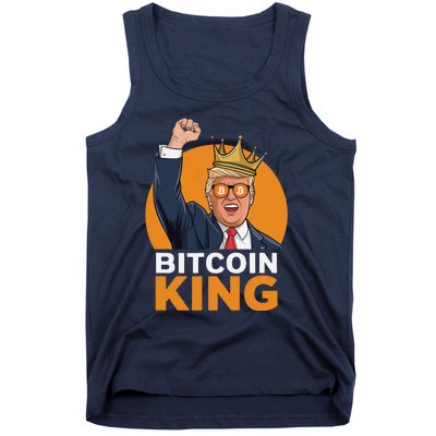 Kawaii Bitcoin King Trump Crypto Shades Bitcoin Evolution Tank Top