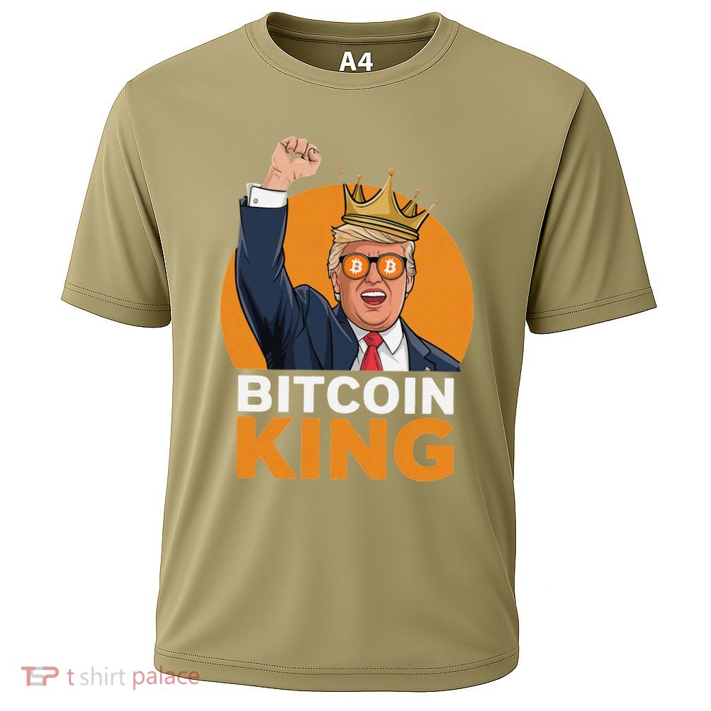 Kawaii Bitcoin King Trump Crypto Shades Bitcoin Evolution Cooling Performance Crew T-Shirt