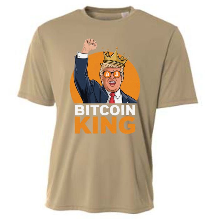 Kawaii Bitcoin King Trump Crypto Shades Bitcoin Evolution Cooling Performance Crew T-Shirt