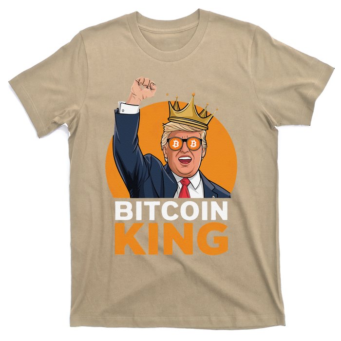 Kawaii Bitcoin King Trump Crypto Shades Bitcoin Evolution T-Shirt