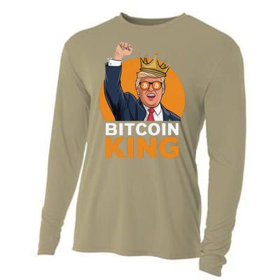 Kawaii Bitcoin King Trump Crypto Shades Bitcoin Evolution Cooling Performance Long Sleeve Crew