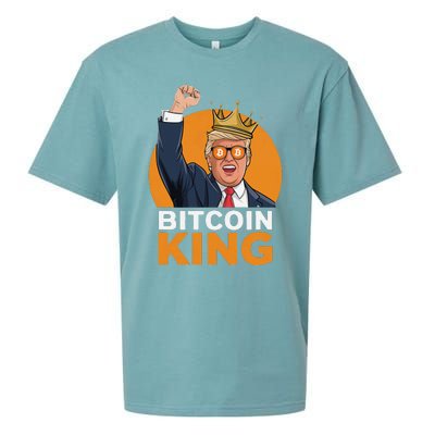 Kawaii Bitcoin King Trump Crypto Shades Bitcoin Evolution Sueded Cloud Jersey T-Shirt