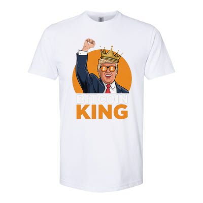 Kawaii Bitcoin King Trump Crypto Shades Bitcoin Evolution Softstyle CVC T-Shirt