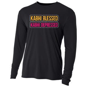 Kabhi Blessed Kabhi Depressed Bollywood Meme Desi Attitude Cooling Performance Long Sleeve Crew