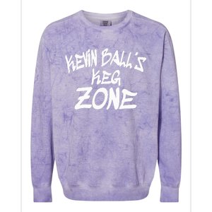 Kevin BallS Keg Zone Funny Colorblast Crewneck Sweatshirt