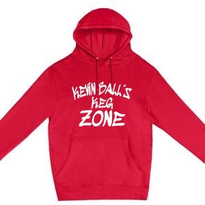 Kevin BallS Keg Zone Funny Premium Pullover Hoodie