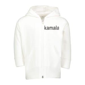 Kamala Brat Kamala Harris For President 2024 Toddler Zip Fleece Hoodie