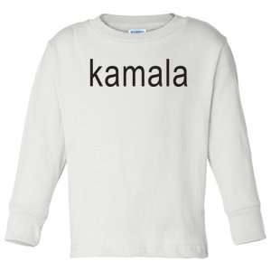 Kamala Brat Kamala Harris For President 2024 Toddler Long Sleeve Shirt