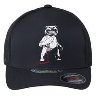 Killer Bear Lazy Halloween Costume Creepy Scary Horror Flexfit Unipanel Trucker Cap