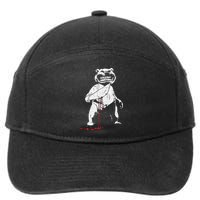 Killer Bear Lazy Halloween Costume Creepy Scary Horror 7-Panel Snapback Hat