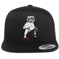 Killer Bear Lazy Halloween Costume Creepy Scary Horror Flat Bill Trucker Hat