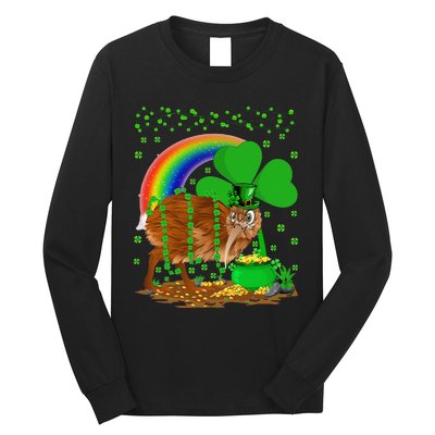 Kiwi Bird Lover Shamrock Rainbow Kiwi Bird St Patrick's Day Long Sleeve Shirt