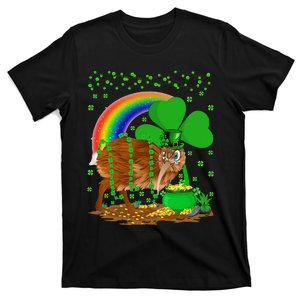 Kiwi Bird Lover Shamrock Rainbow Kiwi Bird St Patrick's Day T-Shirt