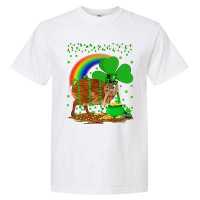 Kiwi Bird Lover Shamrock Rainbow Kiwi Bird St Patrick's Day Garment-Dyed Heavyweight T-Shirt