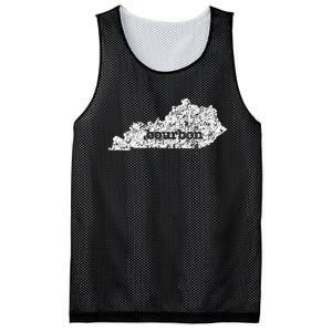 Kentucky Bourbon Love Home State Mesh Reversible Basketball Jersey Tank