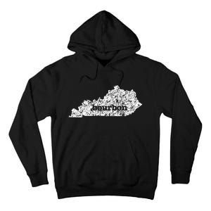 Kentucky Bourbon Love Home State Tall Hoodie