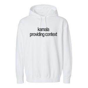 Kamala Brat Lime Green Providing Context Garment-Dyed Fleece Hoodie