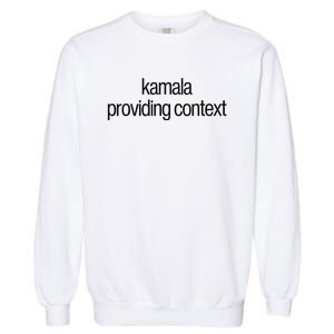 Kamala Brat Lime Green Providing Context Garment-Dyed Sweatshirt