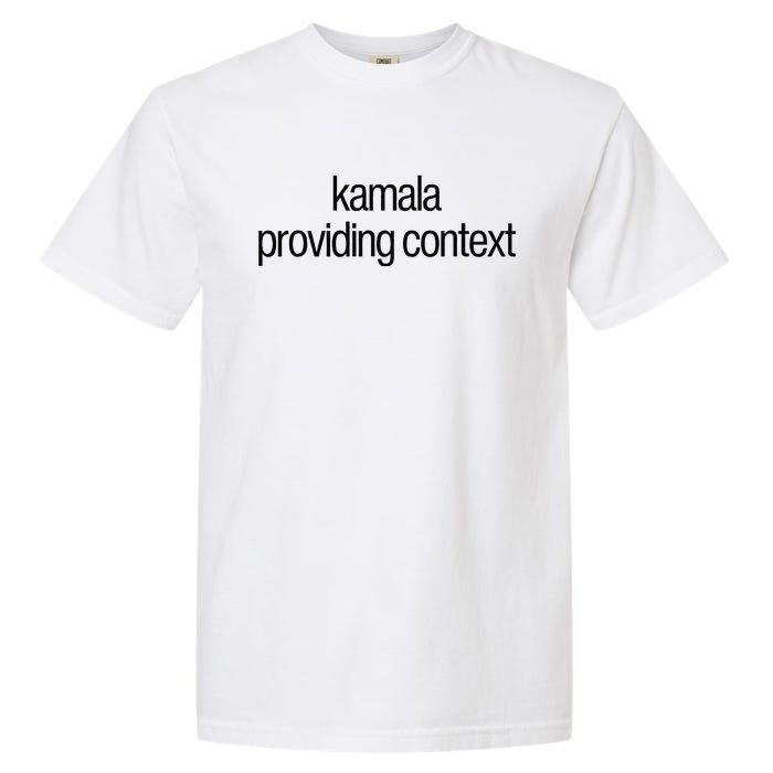 Kamala Brat Lime Green Providing Context Garment-Dyed Heavyweight T-Shirt