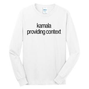 Kamala Brat Lime Green Providing Context Tall Long Sleeve T-Shirt