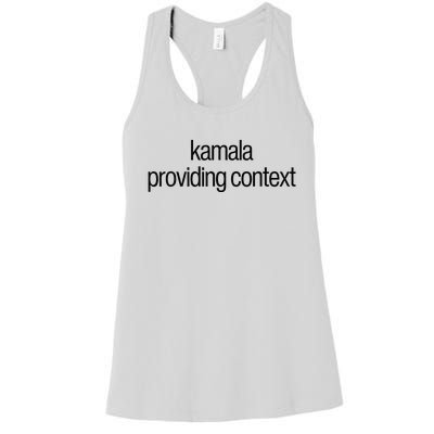 Kamala Brat Lime Green Providing Context Women's Racerback Tank